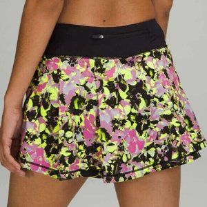 Lululemon Pace Rival  Skirt  Inflected Highlight Yellow Multi/Black  4